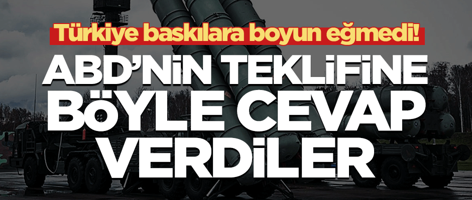 Türkiye baskılara boyun eğmedi! ABD'nin teklifine böyle cevap verdiler
