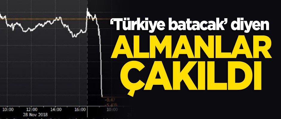 'Türkiye batacak' diyen Deutsche Bank çakıldı!