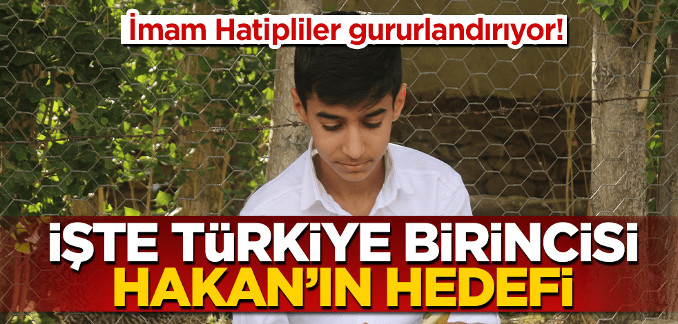 Türkiye birincisi imam hatipli öğrencinin hedefi pilot olmak