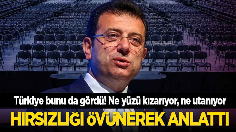 Türkiye bunu da gördü! Ekrem hırsızlığını övünerek anlattı
