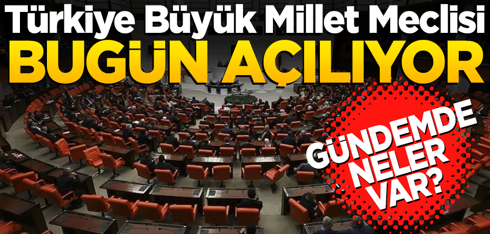Türkiye Büyük Millet Meclisi bugün açılıyor