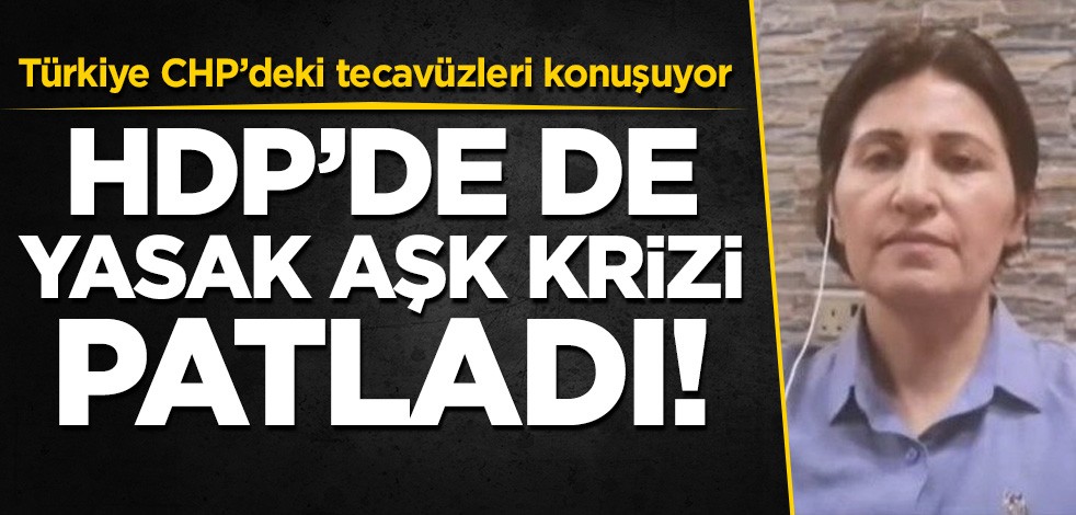 Türkiye CHP'deki tecavüzleri konuşurken HDP'de yasak aşk krizi patlak verdi!