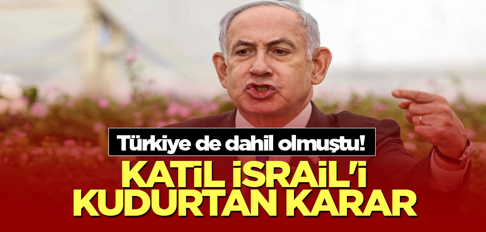 Türkiye de dahil olmuştu! Katil İsrail'i kudurtan karar