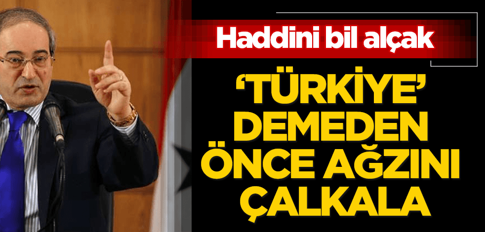 ‘Türkiye’ demeden önce ağzınızı çalkalayın alçaklar!