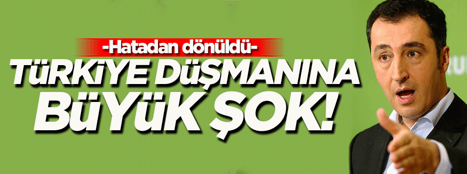 Türkiye düşmanı Cem Özdemir'e büyük şok!