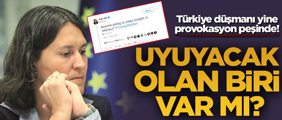 Türkiye düşmanı Kati Piri yine provokasyon peşinde!