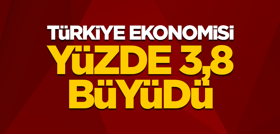 Türkiye ekonomisi yüzde 3,8 büyüdü