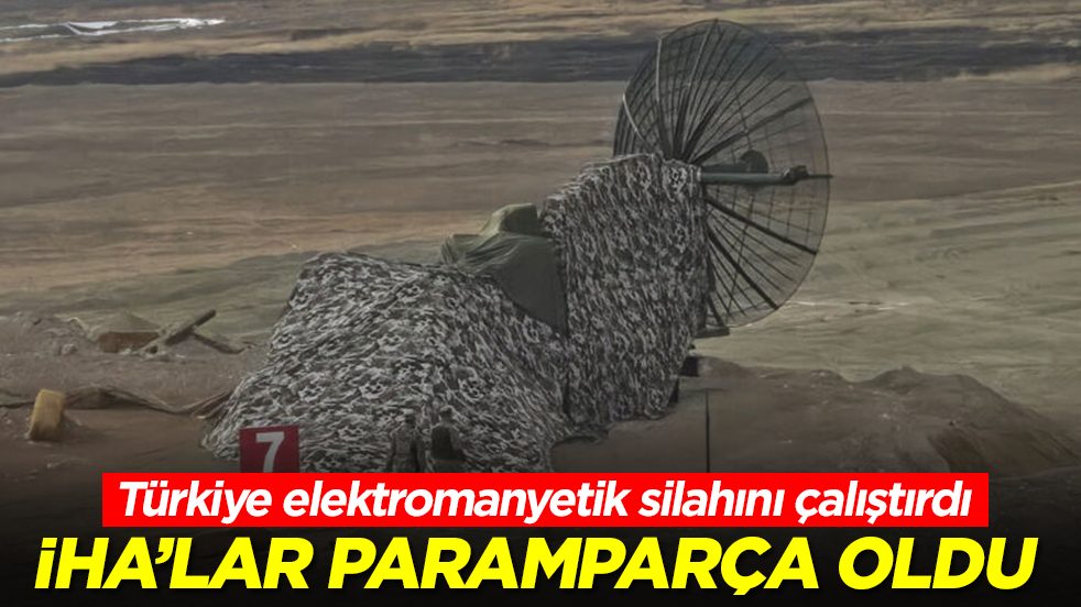 Türkiye elektromanyetik silahını çalıştırdı: İHA'lar paramparça oldu