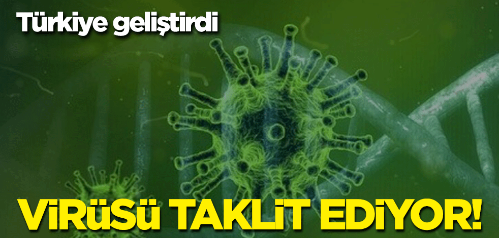 Türkiye geliştirdi: Virüsü taklit ediyor!