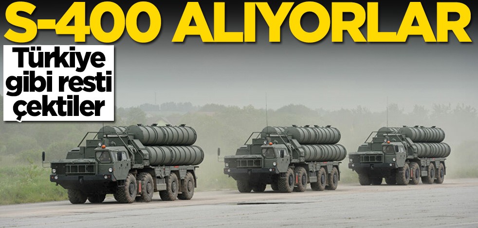 Türkiye gibi resti çektiler! Hindistan S-400 alıyor