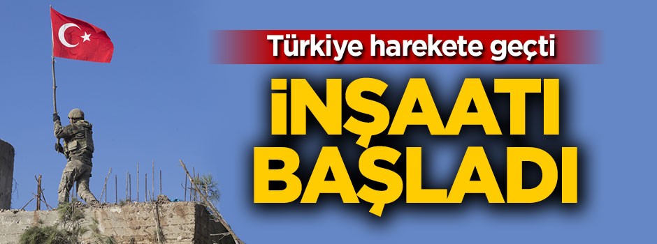 Türkiye harekete geçti! İnşaatı başladı
