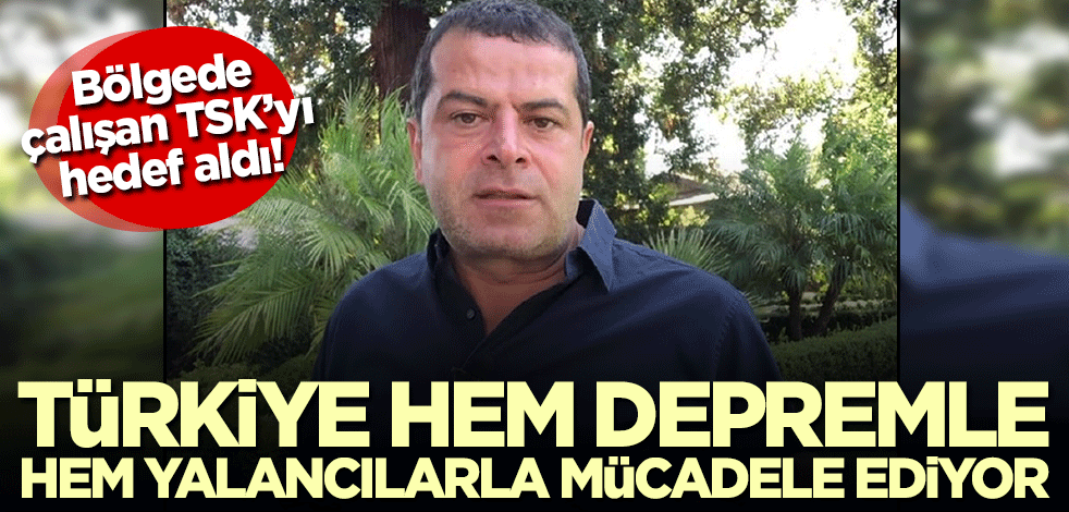 Türkiye hem depremle hem de yalancılarla mücadele ediyor! Cüneyt Özdemir TSK'yı hedef aldı
