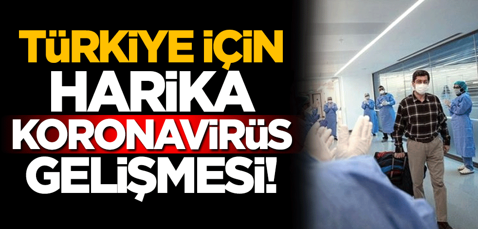 Türkiye için harika gelişme! Bir günde 1415 kişi koronavirüsü atlattı