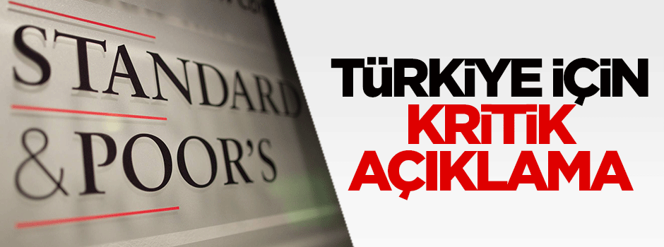 Türkiye için kritik açıklama