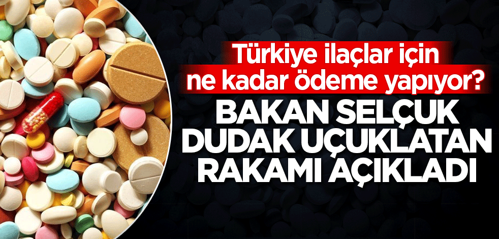Türkiye ilaçlar için ne kadar ödeme yapıyor? Bakan Selçuk dudak uçuklatan rakamı açıkladı