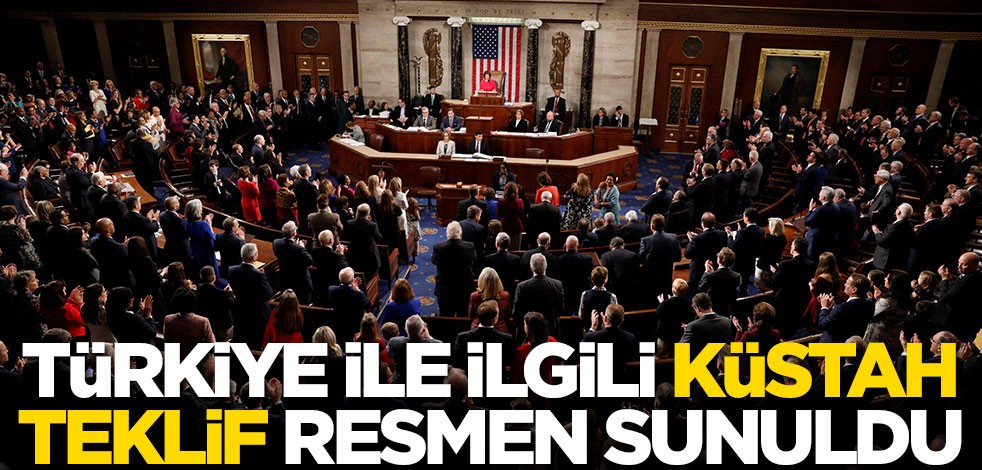 Türkiye ile ilgili küstah teklif resmen sunuldu