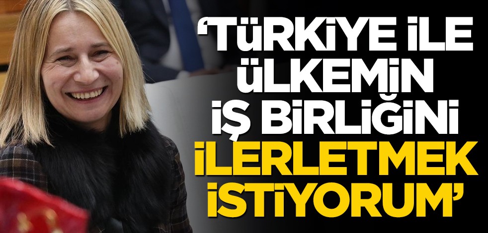 "Türkiye ile iş birliklerini ilerletmek istiyorum"