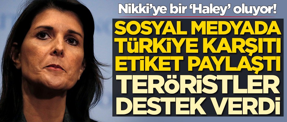 Türkiye karşıtı etiket paylaştı! Teröristler destek verdi