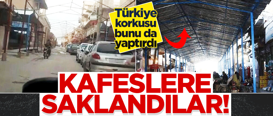 Türkiye korkusu bunu da yaptırdı... YPG'li teröristler kafeslere saklandı!