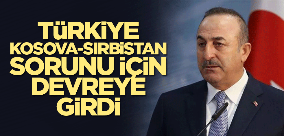 Türkiye Kosova-Sırbistan sorunu için devreye girdi