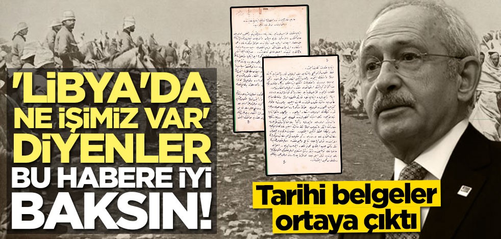 Türkiye-Libya ilişkileri tarihi belgelerde!