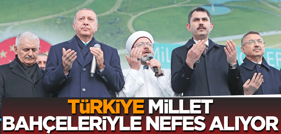 Türkiye Millet Bahçeleriyle nefes alıyor