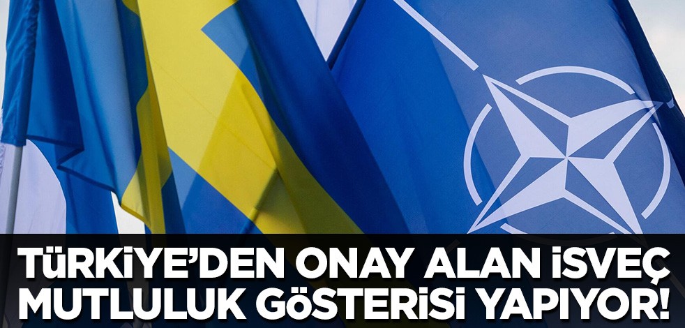 Türkiye NATO’ya alınmaları için onay verdi de şimdi mutluluk gösterisi yapıyorlar!