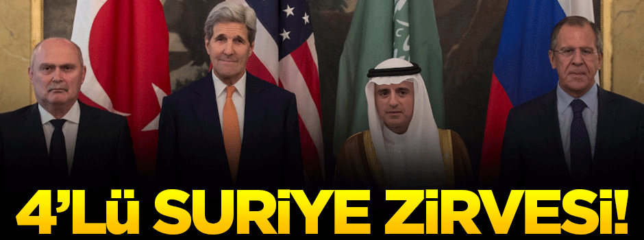 'Türkiye, Rusya, ABD ve Suudi Arabistan Suriye'yi görüşecek'