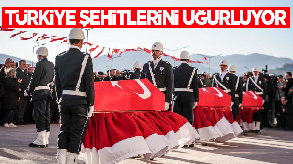 Türkiye şehitlerini uğurluyor!