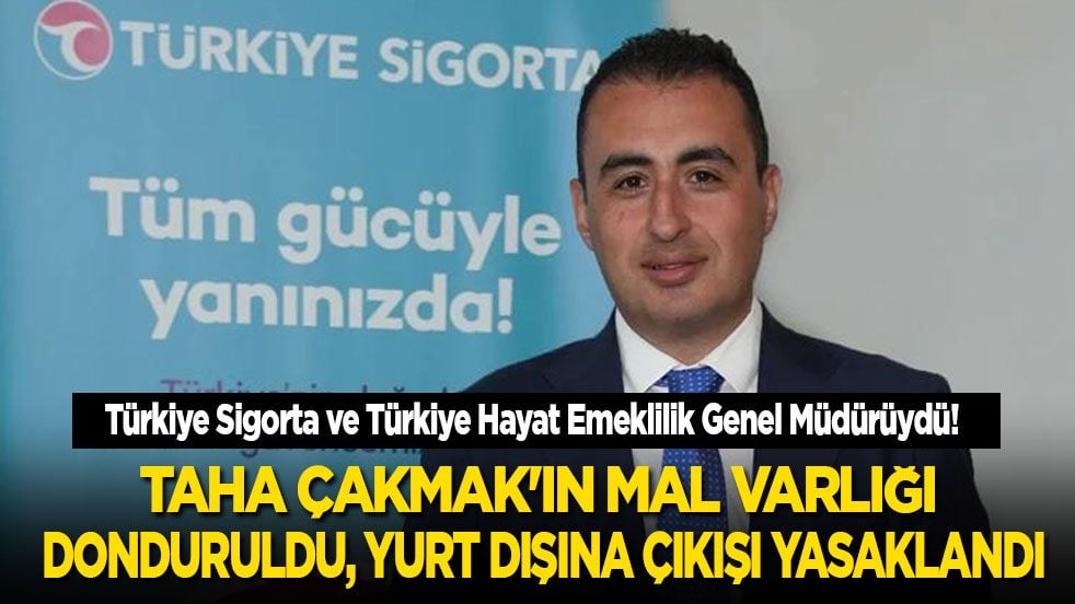 Türkiye Sigorta ve Türkiye Hayat Emeklilik Genel Müdürü Taha Çakmak'ın mal varlığı donduruldu