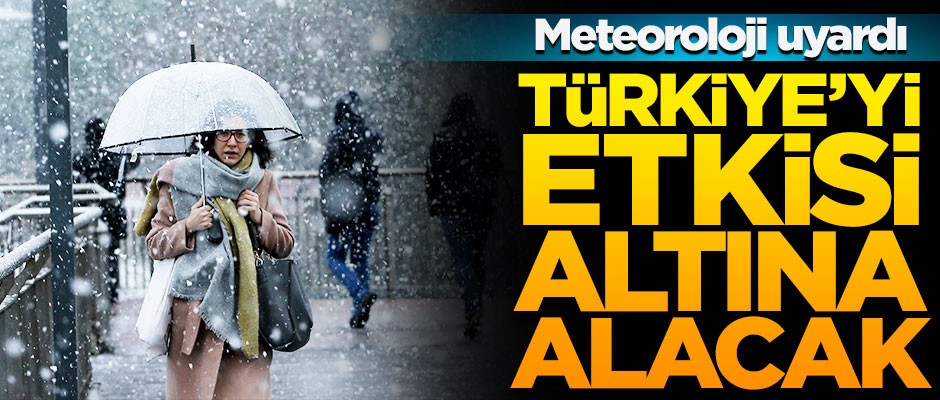Türkiye soğuk ve yağışlı havanın etkisi altına giriyor!