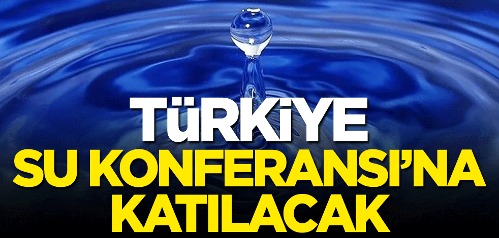 Türkiye, Su Konferansı'na katılacak