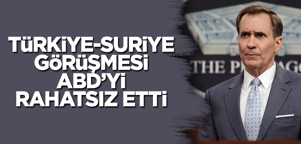 Türkiye-Suriye görüşmesi rahatsız etti