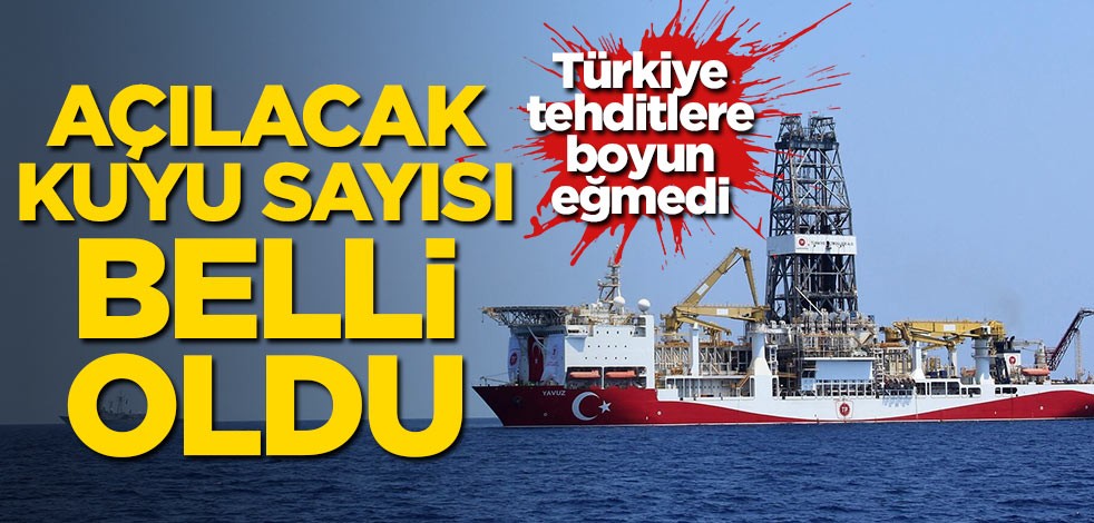 Türkiye tehditlere boyun eğmedi! Açılacak kuyu sayısı belli oldu