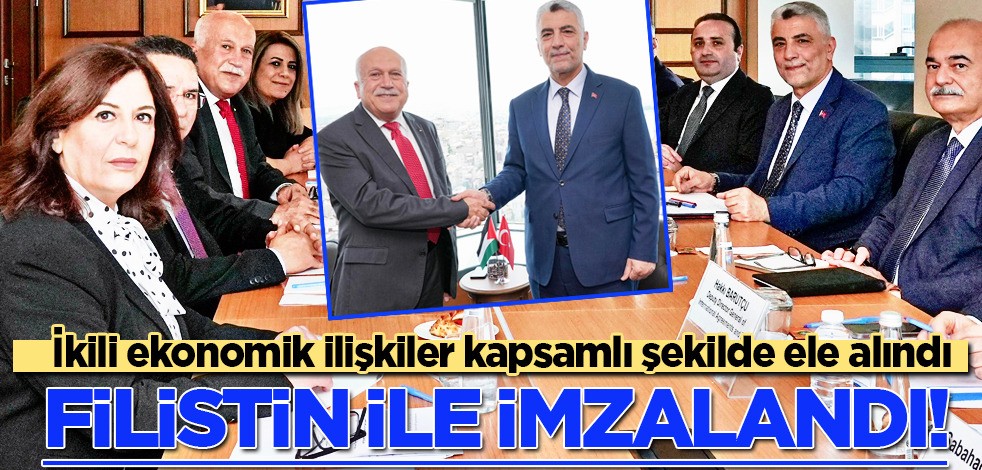 Türkiye ve Filistin arasında ticaret anlaşması imzalandı! Ticaret Bakanı Ömer Bolat resmen duyurdu