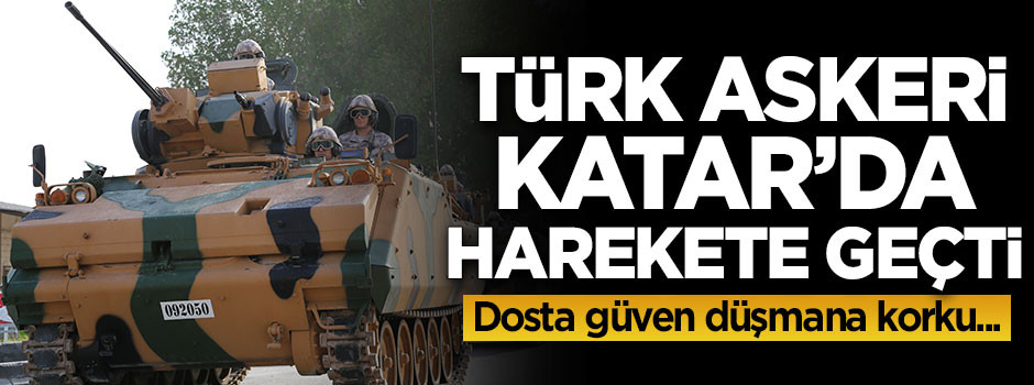 Türkiye ve Katar'dan ortak tatbikat