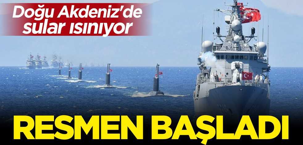 Türkiye ve KKTC'nin "Akdeniz Fırtınası" tatbikatı resmen başladı