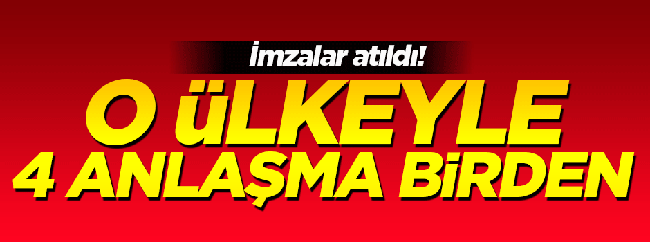 Türkiye ve Sırbistan arasında 4 anlaşma imzalandı