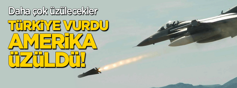 Türkiye vurdu, Amerika üzüldü