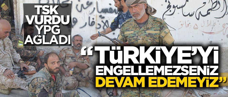 Türkiye vurdu, YPG ağladı! "Türkiye'yi engellemezseniz devam edemeyiz"