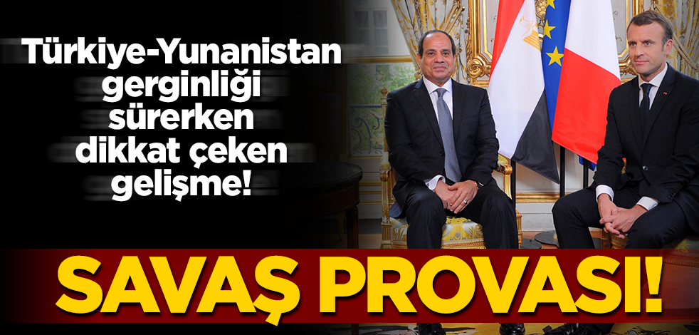 Türkiye-Yunanistan gerginliği sürerken dikkat çeken gelişme! Savaş provası