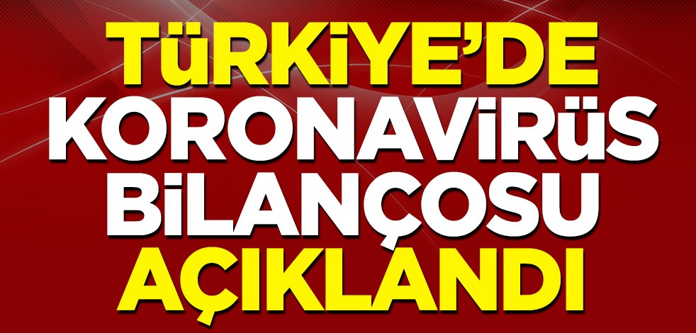 Türkiye'de 4 Kasım günü koronavirüs bilançosu açıklandı