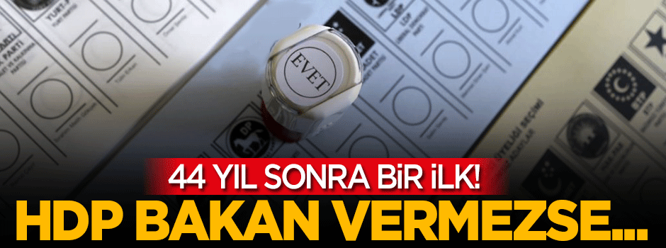 Türkiye'de 44 yıl sonra bir ilk!