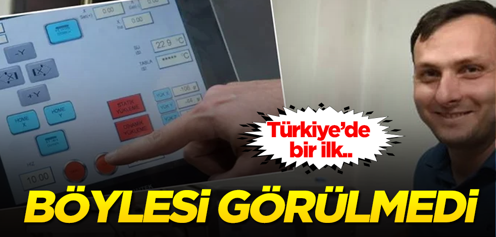 Türkiye’de bir ilk! Böylesi görülmedi