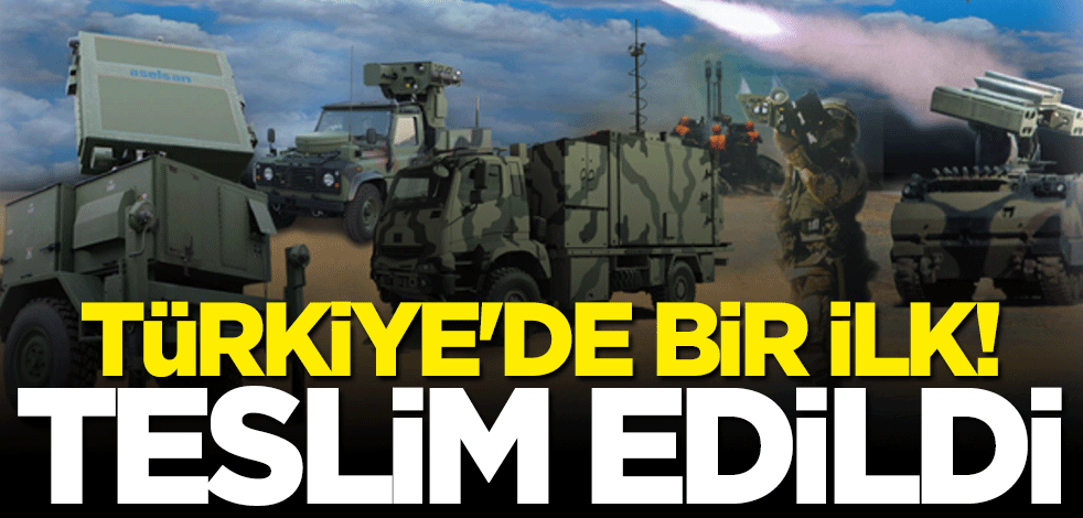 Türkiye'de bir ilk! Teslimatı yapıldı