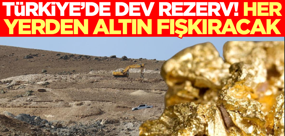 Türkiye'de dev rezerv! Resmen her yerden altın fışkıracak