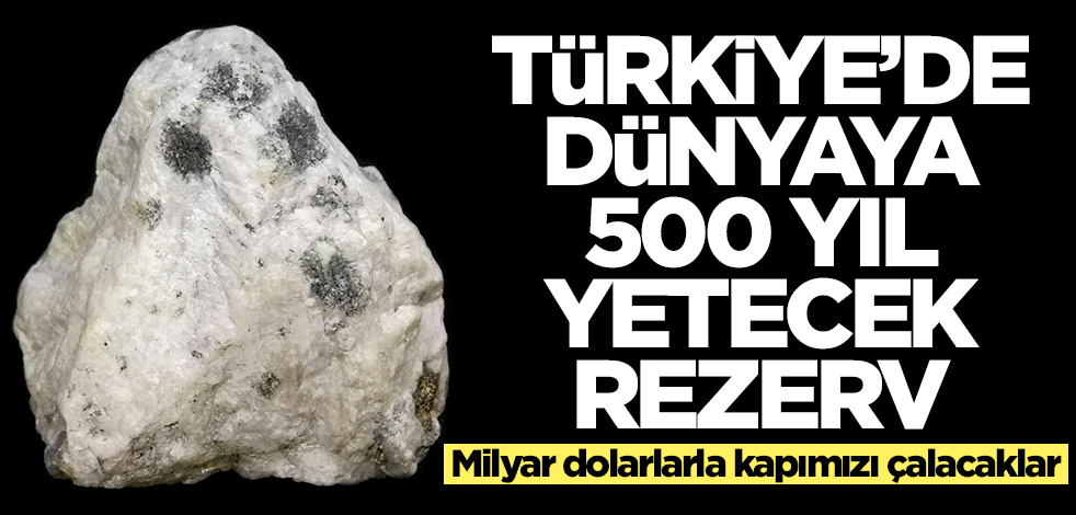 Türkiye'de dünyaya 500 yıl yetecek rezerv! Milyar dolarlarla kapımızı çalacaklar