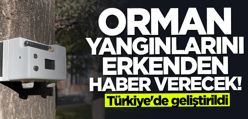 Türkiye'de geliştirildi... Orman yangınlarını erkenden haber verecek