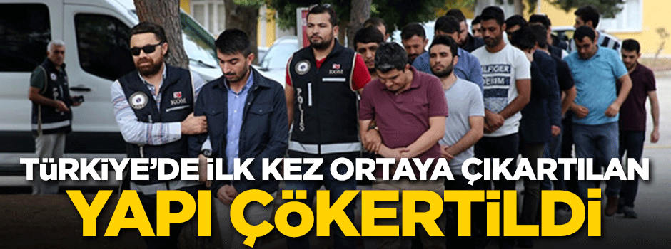 Türkiye'de ilk kez ortaya çıkartılan yapı çökertildi