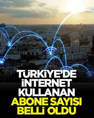 Türkiye’de internet kullanan abone sayısı belli oldu